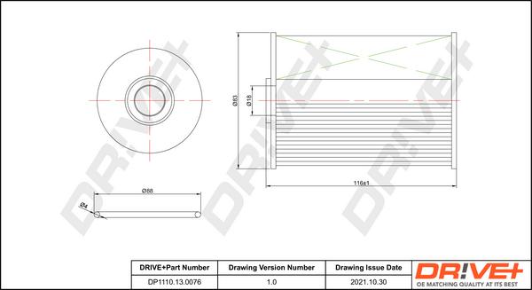 Dr!ve+ DP1110.13.0076 - Filtru combustibil aaoparts.ro