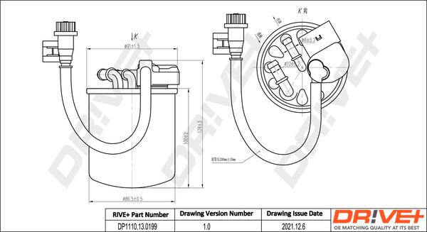 Dr!ve+ DP1110.13.0199 - Filtru combustibil aaoparts.ro