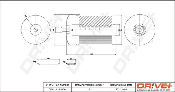 Dr!ve+ DP1110.13.0156 - Filtru combustibil aaoparts.ro