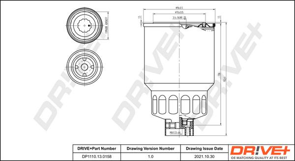 Dr!ve+ DP1110.13.0158 - Filtru combustibil aaoparts.ro