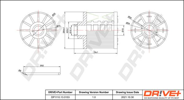 Dr!ve+ DP1110.13.0153 - Filtru combustibil aaoparts.ro