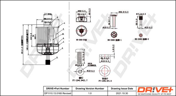 Dr!ve+ DP1110.13.0165 - Filtru combustibil aaoparts.ro