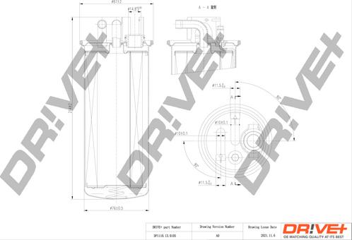 Dr!ve+ DP1110.13.0105 - Filtru combustibil aaoparts.ro