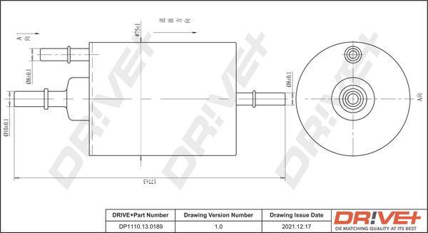 Dr!ve+ DP1110.13.0189 - Filtru combustibil aaoparts.ro