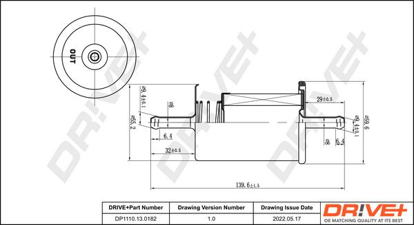 Dr!ve+ DP1110.13.0182 - Filtru combustibil aaoparts.ro