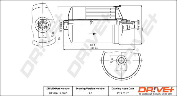 Dr!ve+ DP1110.13.0187 - Filtru combustibil aaoparts.ro