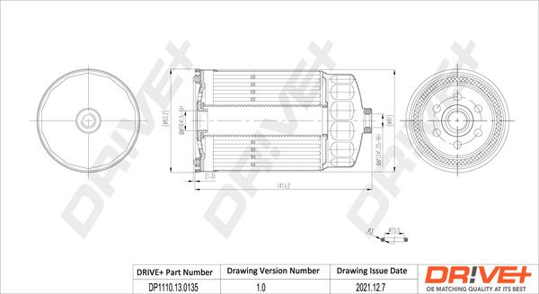 Dr!ve+ DP1110.13.0135 - Filtru combustibil aaoparts.ro