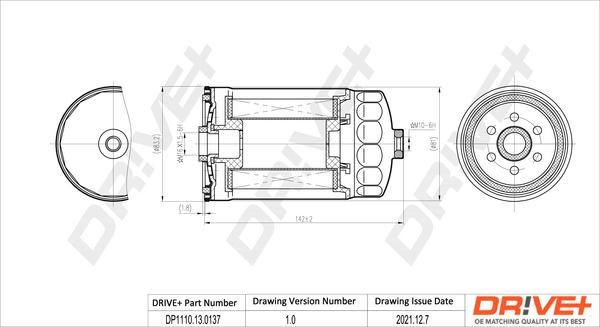 Dr!ve+ DP1110.13.0137 - Filtru combustibil aaoparts.ro