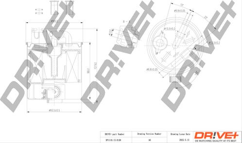 Dr!ve+ DP1110.13.0126 - Filtru combustibil aaoparts.ro