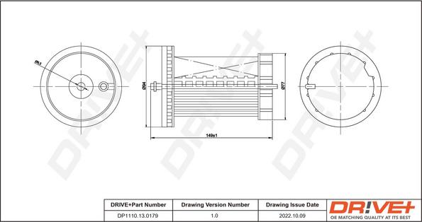 Dr!ve+ DP1110.13.0179 - Filtru combustibil aaoparts.ro