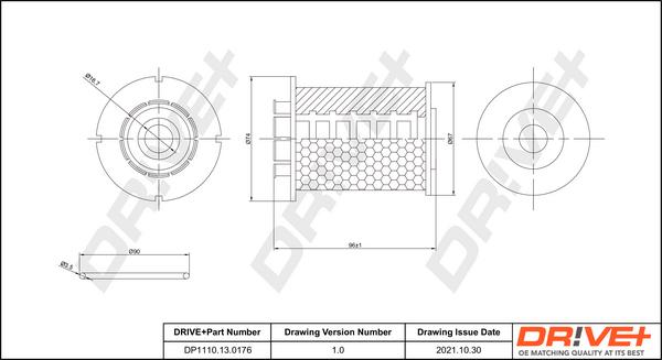 Dr!ve+ DP1110.13.0176 - Filtru combustibil aaoparts.ro