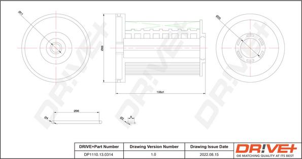 Dr!ve+ DP1110.13.0314 - Filtru combustibil aaoparts.ro