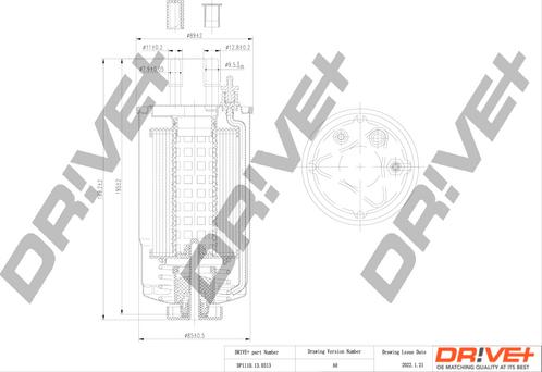 Dr!ve+ DP1110.13.0313 - Filtru combustibil aaoparts.ro