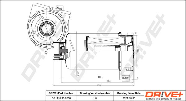 Dr!ve+ DP1110.13.0206 - Filtru combustibil aaoparts.ro