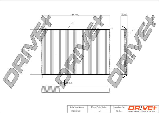 Dr!ve+ DP1110.12.0059 - Filtru, aer habitaclu aaoparts.ro