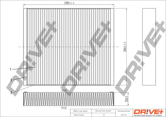 Dr!ve+ DP1110.12.0061 - Filtru, aer habitaclu aaoparts.ro