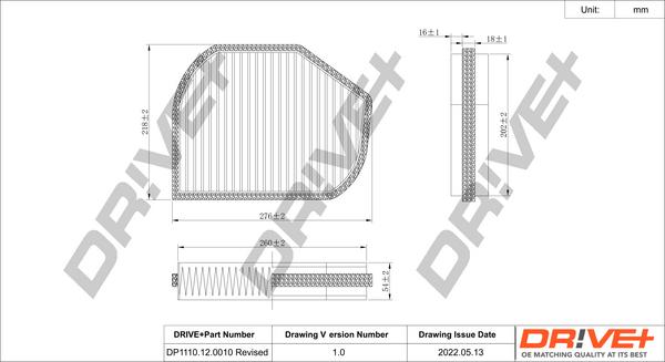 Dr!ve+ DP1110.12.0010 - Filtru, aer habitaclu aaoparts.ro