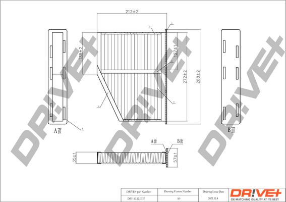 Dr!ve+ DP1110.12.0037 - Filtru, aer habitaclu aaoparts.ro