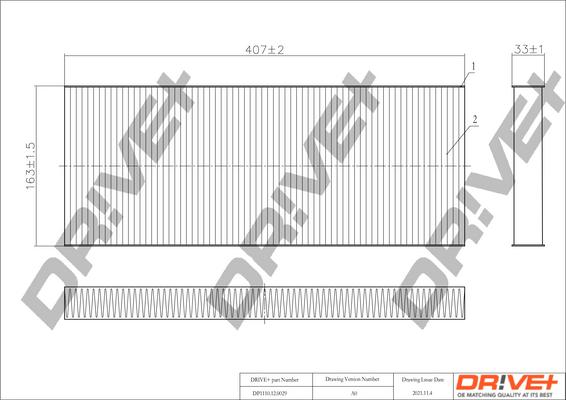 Dr!ve+ DP1110.12.0029 - Filtru, aer habitaclu aaoparts.ro