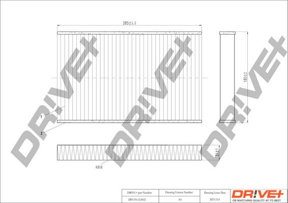 Dr!ve+ DP1110.12.0022 - Filtru, aer habitaclu aaoparts.ro