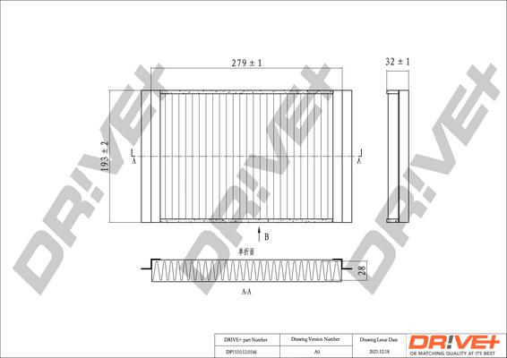 Dr!ve+ DP1110.12.0166 - Filtru, aer habitaclu aaoparts.ro