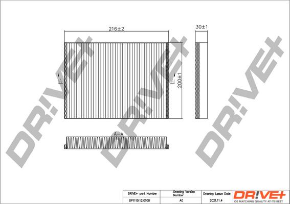 Dr!ve+ DP1110.12.0108 - Filtru, aer habitaclu aaoparts.ro