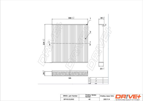 Dr!ve+ DP1110.12.0103 - Filtru, aer habitaclu aaoparts.ro