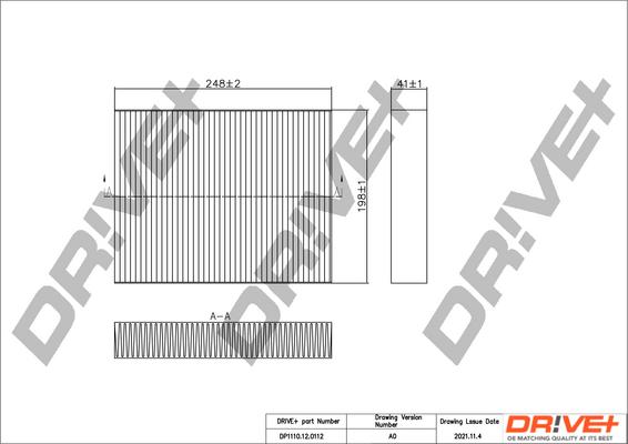 Dr!ve+ DP1110.12.0112 - Filtru, aer habitaclu aaoparts.ro