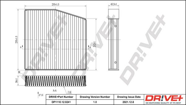 Dr!ve+ DP1110.12.0241 - Filtru, aer habitaclu aaoparts.ro