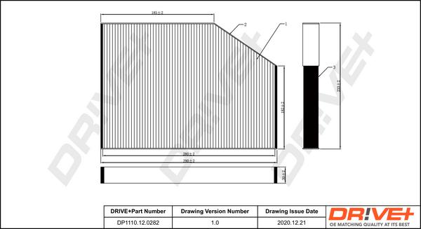 Dr!ve+ DP1110.12.0282 - Filtru, aer habitaclu aaoparts.ro