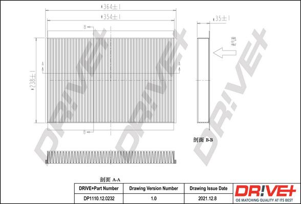 Dr!ve+ DP1110.12.0232 - Filtru, aer habitaclu aaoparts.ro