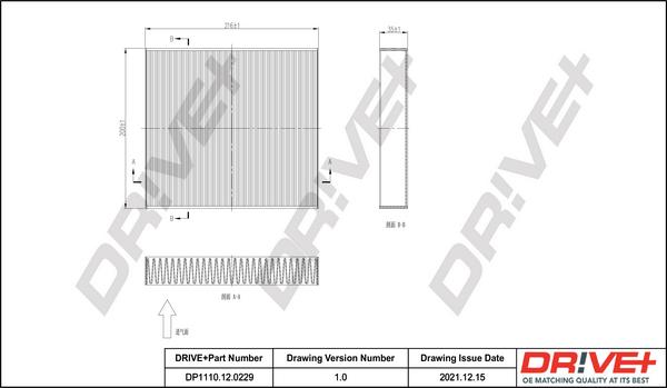 Dr!ve+ DP1110.12.0229 - Filtru, aer habitaclu aaoparts.ro