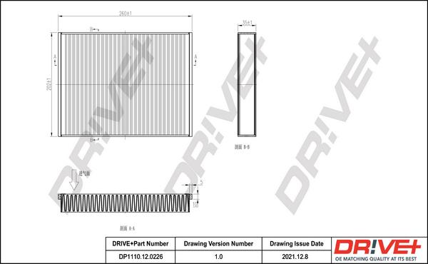 Dr!ve+ DP1110.12.0226 - Filtru, aer habitaclu aaoparts.ro