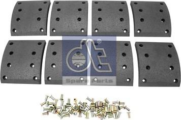 DT Spare Parts 4.91492 - Set garnituri de frictiune, frana tambur aaoparts.ro