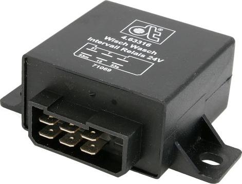 DT Spare Parts 4.63316 - Releu, temporizare stergator parbriz aaoparts.ro