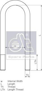 DT Spare Parts 6.11114 - Brida arc aaoparts.ro
