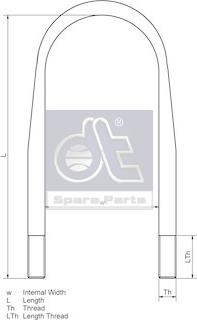 DT Spare Parts 6.11108 - Brida arc aaoparts.ro