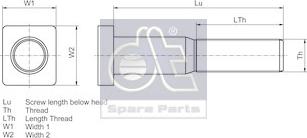 DT Spare Parts 1.17034 - Bolt roata aaoparts.ro