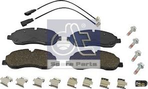 DT Spare Parts 13.93108 - Set placute frana,frana disc aaoparts.ro