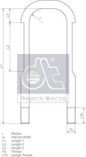 DT Spare Parts 1.25421 - Brida arc aaoparts.ro