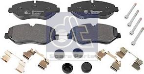 DT Spare Parts 7.92607 - Set placute frana,frana disc aaoparts.ro
