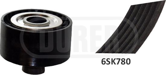 DÜRER 123028 - Set curea transmisie cu caneluri aaoparts.ro