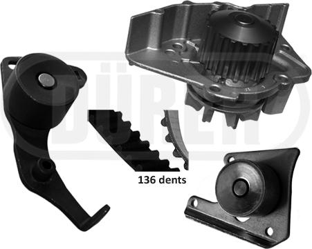 DÜRER PA121065 - Set pompa apa + curea dintata aaoparts.ro