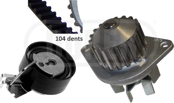 DÜRER PA121115 - Set pompa apa + curea dintata aaoparts.ro