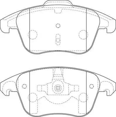 DS 1647874080 - Set placute frana,frana disc aaoparts.ro