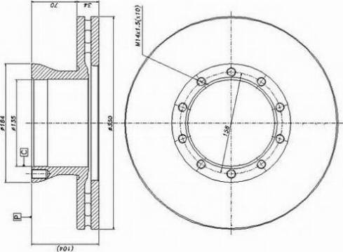 Duron DCR146A - Disc frana aaoparts.ro