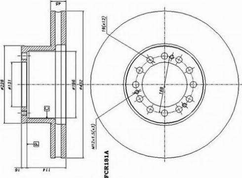 Duron DCR181A - Disc frana aaoparts.ro