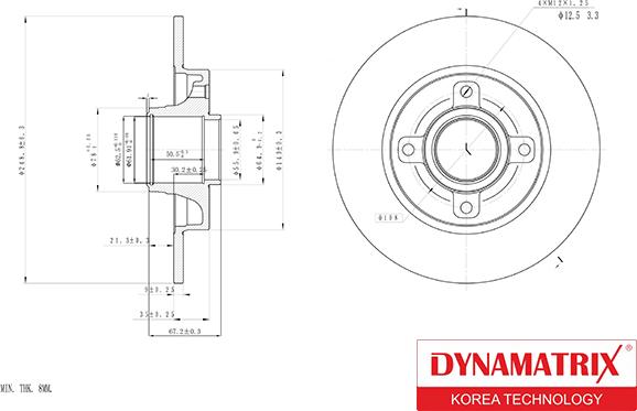 Dynamatrix DBD1564 - Disc frana aaoparts.ro