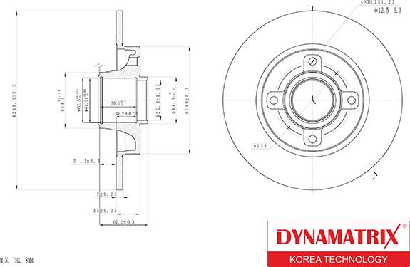 Dynamatrix DBD1560 - Disc frana aaoparts.ro