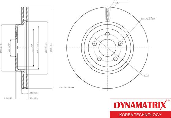 Dynamatrix DBD1765 - Disc frana aaoparts.ro